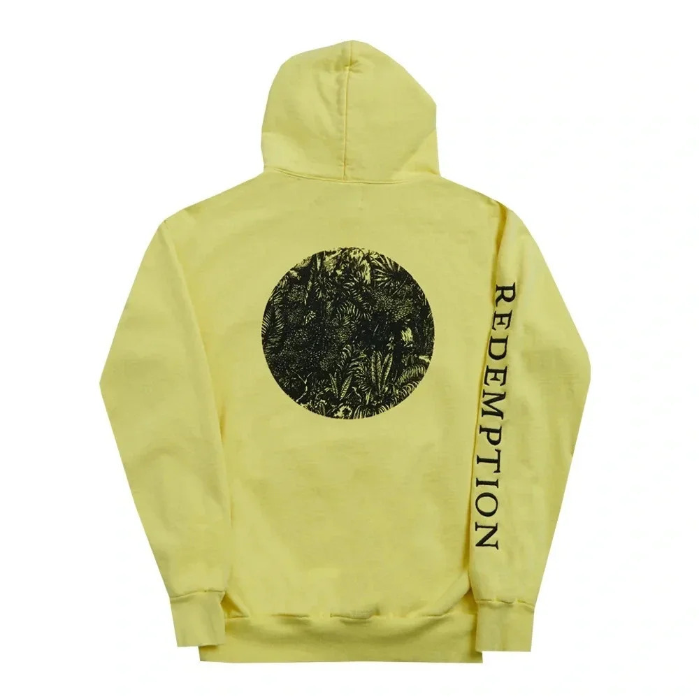 YELLOW REDEMPTION LION PULLOVER HOODIE Men size Large